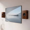 KEF Q4 Meta Walnut On Wall